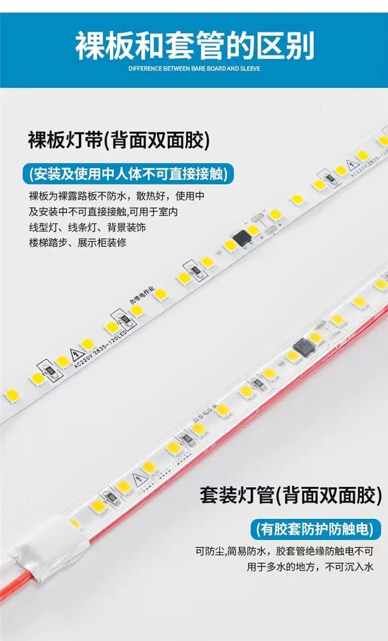 220V LED Strip 10cm Waterproof 1200lm — feature 12
