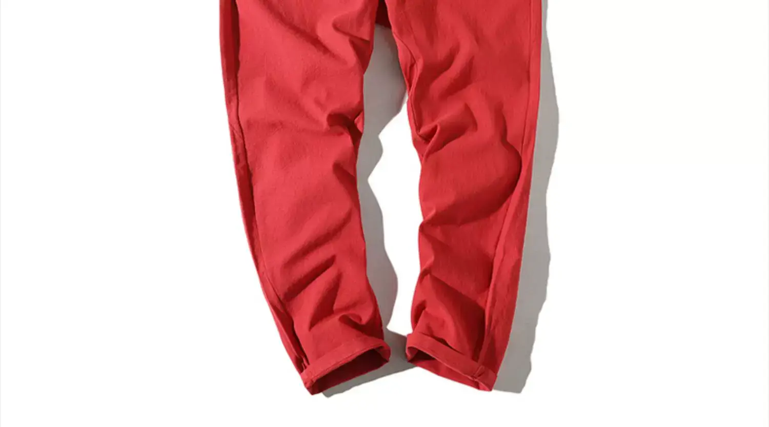 Men's Thin Linen Casual Pants Red Black Grey White Large — feature 11