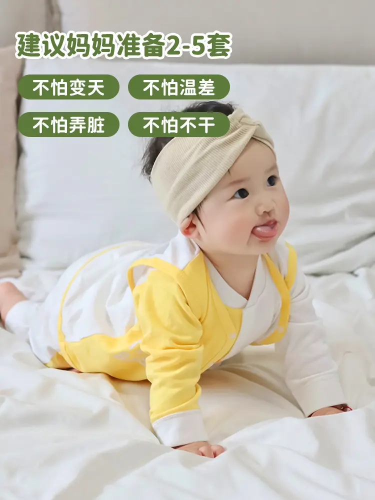 Pure Cotton Newborn Romper Pink White Bow Print - Image 7