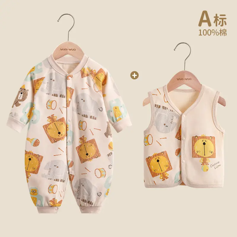 Pure Cotton Newborn Romper Pink White Bow Print - Image 4