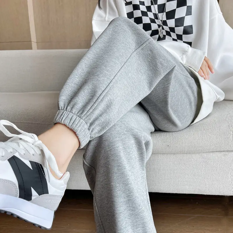 Women Grey Sweatpants Ankle Length Sports Casual Wear — feature 6