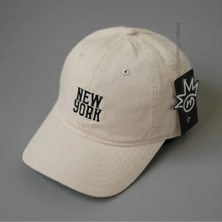 New York Baseball Cap Women Men Retro Letter Sunshade