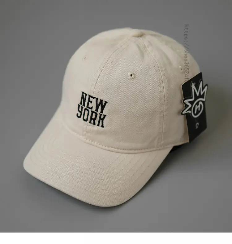 New York Baseball Cap Women Men Retro Letter Sunshade — feature 1
