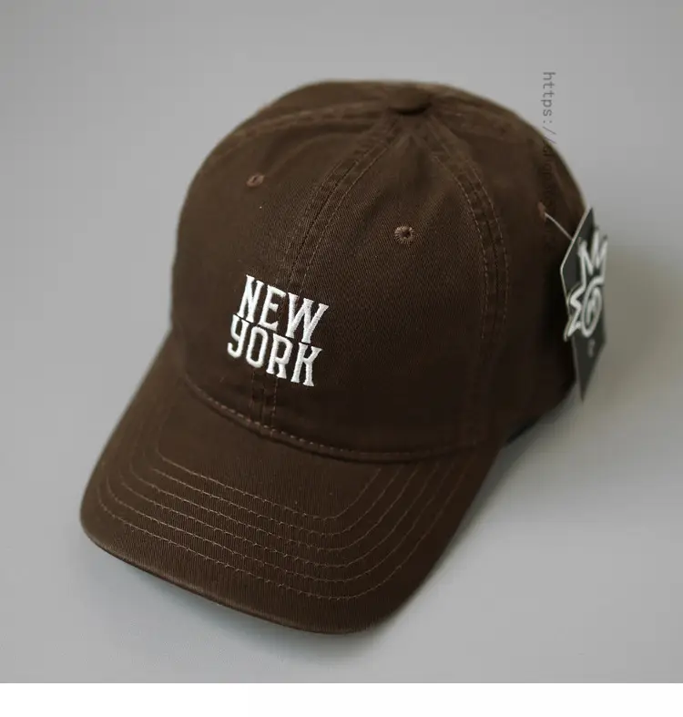 New York Baseball Cap Women Men Retro Letter Sunshade — feature 5