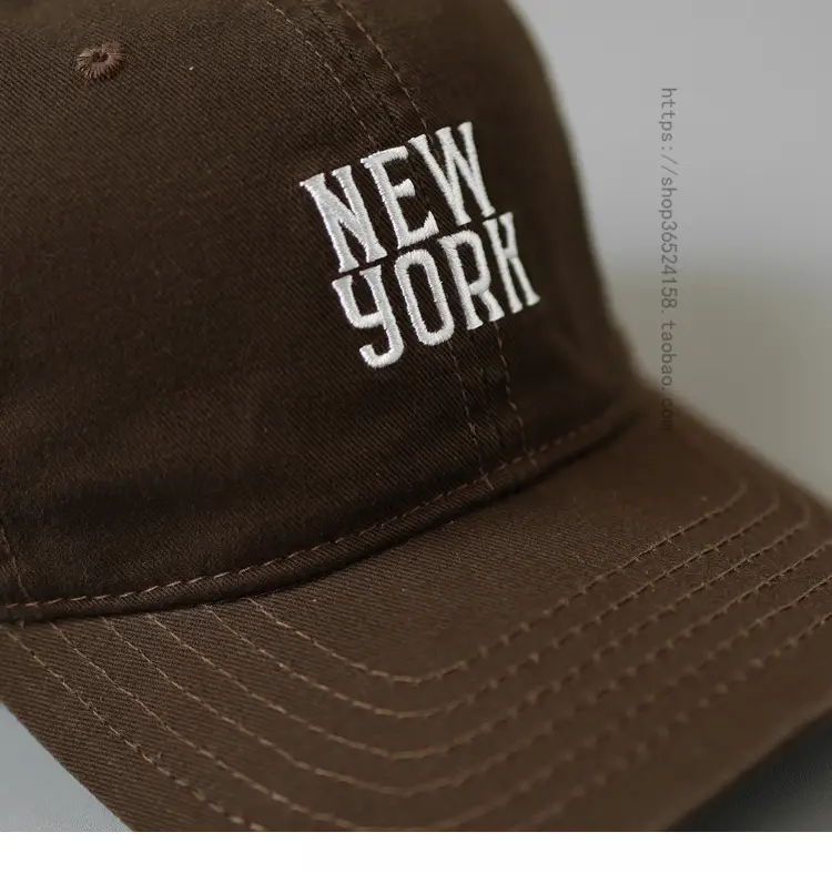 New York Baseball Cap Women Men Retro Letter Sunshade — feature 8