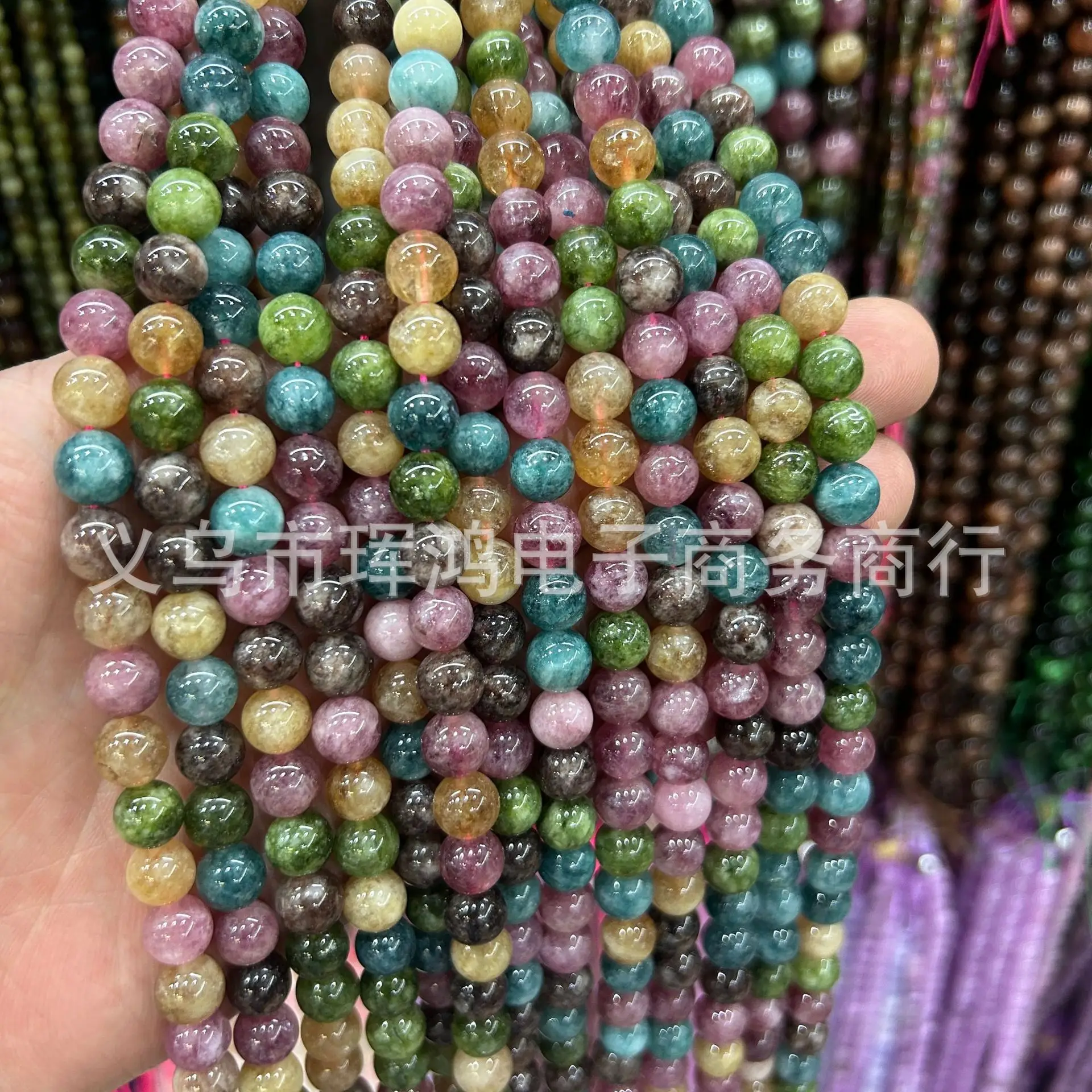 Imitation Tourmaline Candy Color Loose Beads Bracelet — feature 25