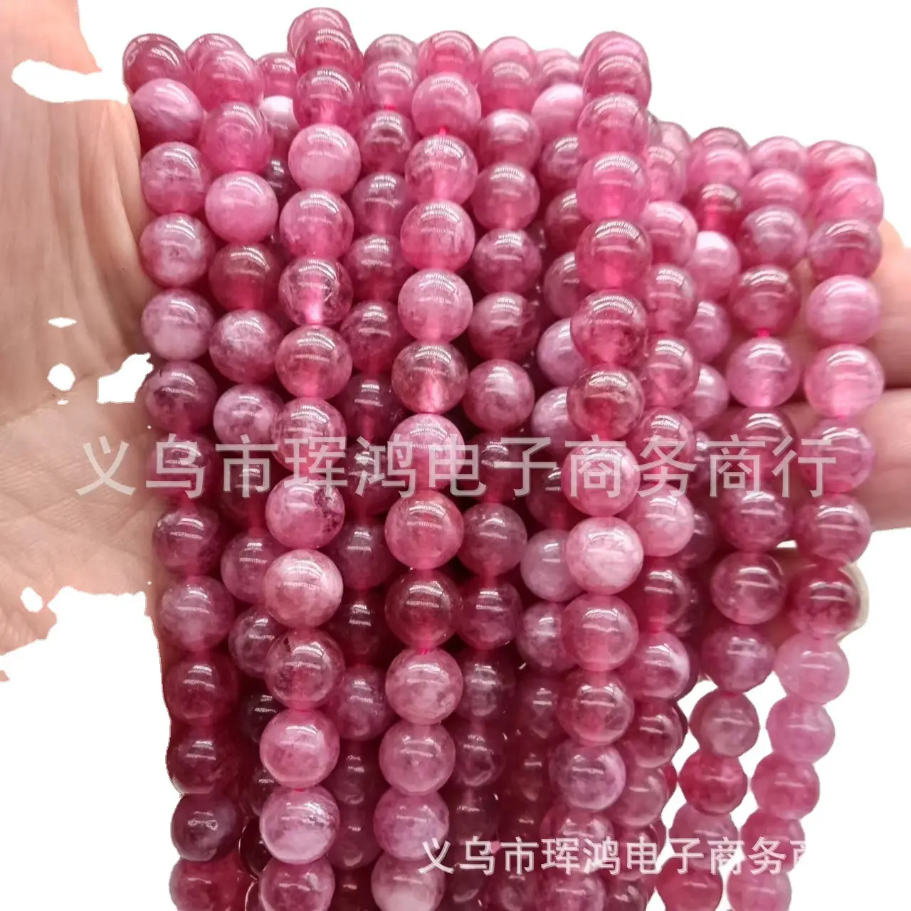 Pink Tourmaline Round Beads for Jewelry Making - Image 6