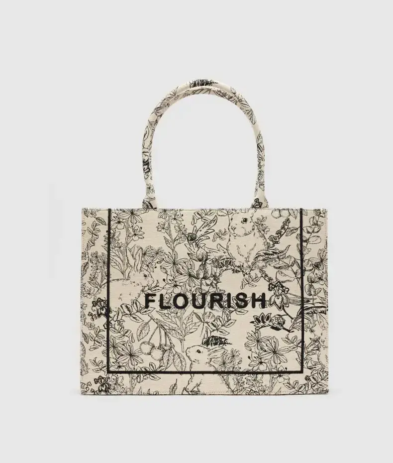 Women's Embroidered Canvas Tote Bag Large Capacity 2023 — feature 2