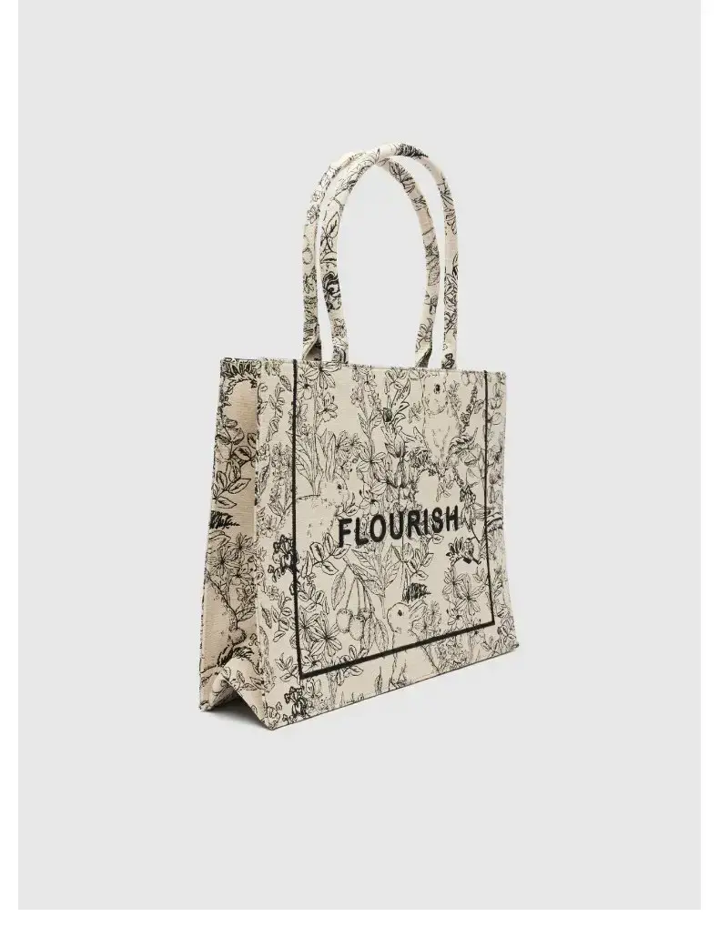Women's Embroidered Canvas Tote Bag Large Capacity 2023 — feature 3