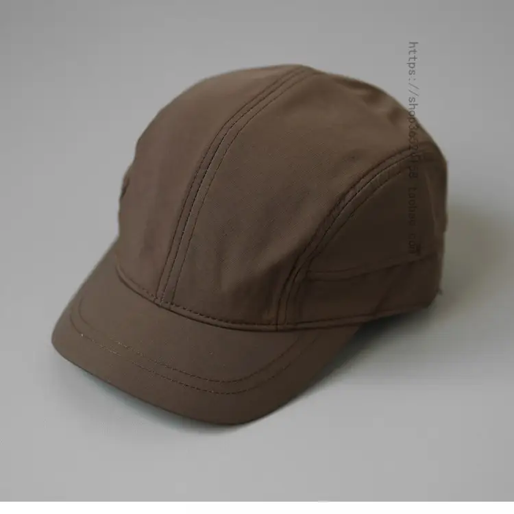 Men's Beige Drawstring Cap with Light Panel - Image 8