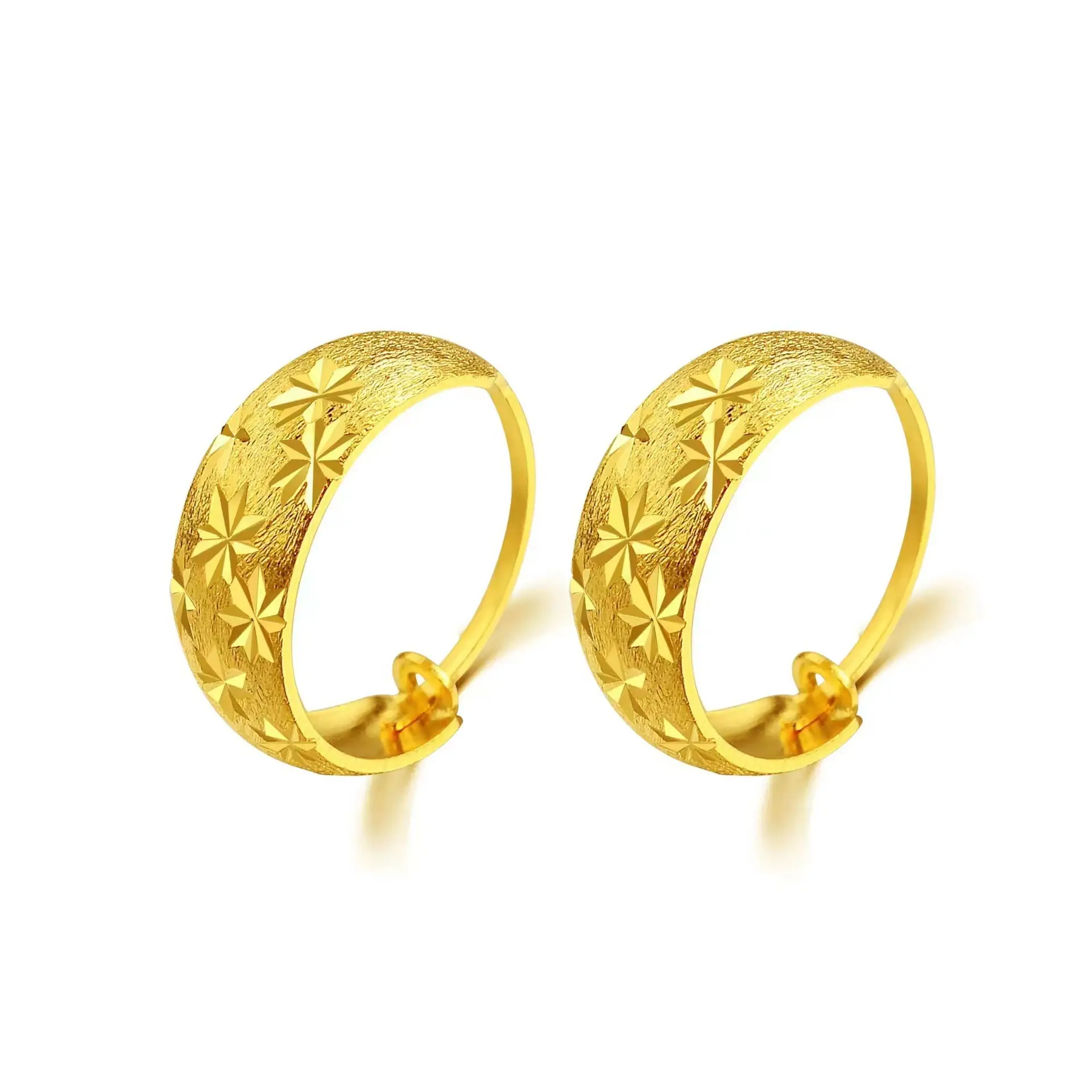Vietnam Gold Star Earrings for Women
