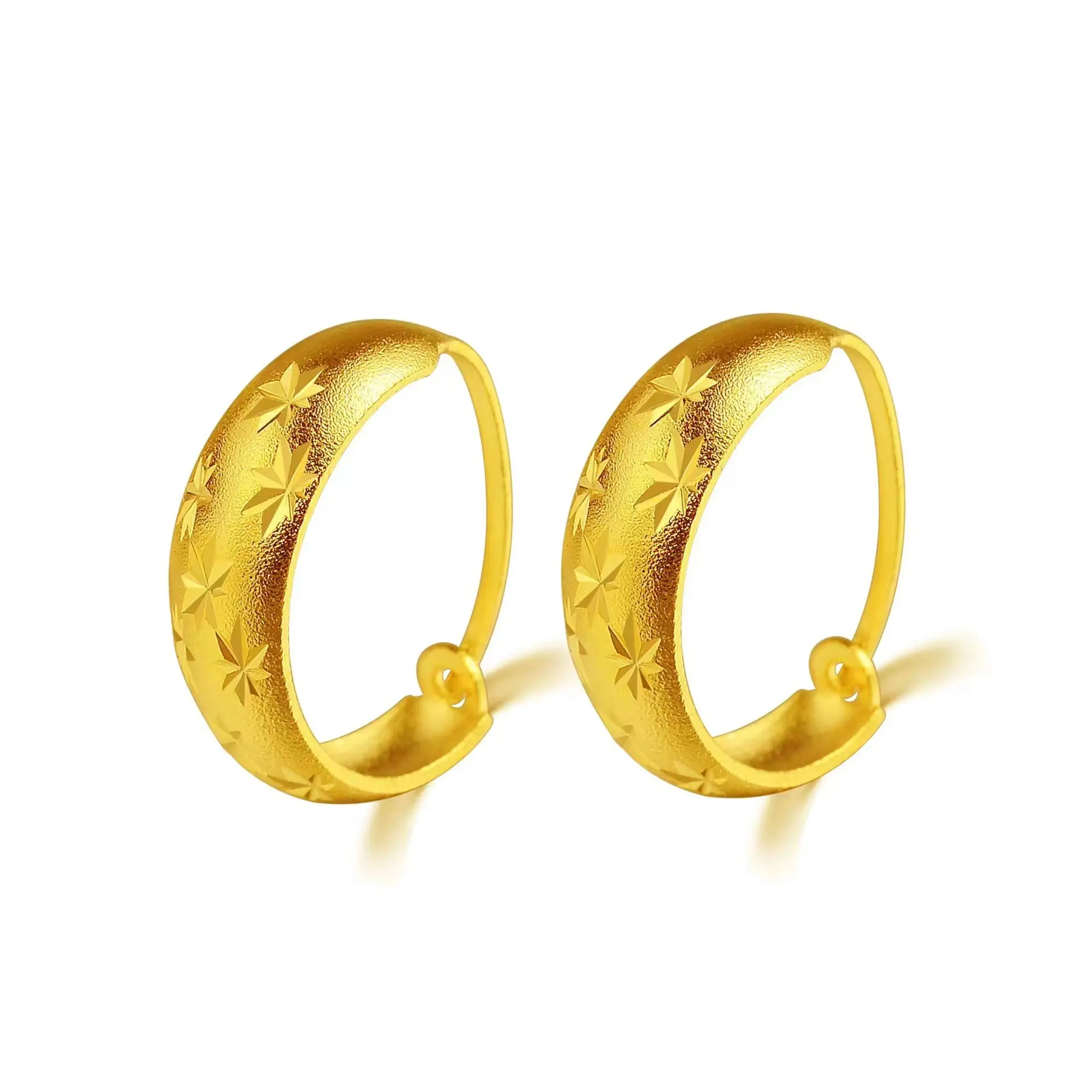 Vietnam Gold Star Earrings for Women