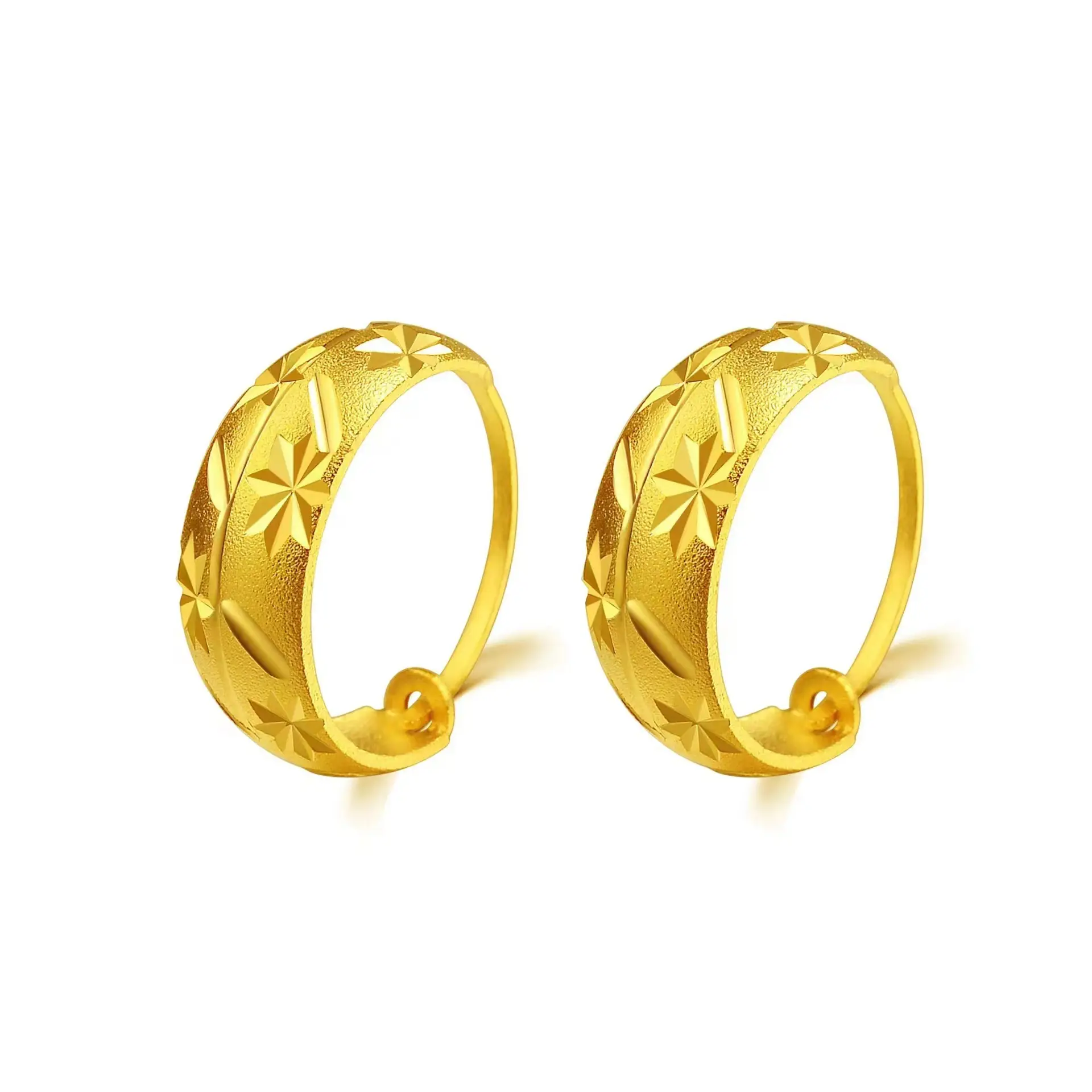 Vietnam Gold Star Earrings for Women