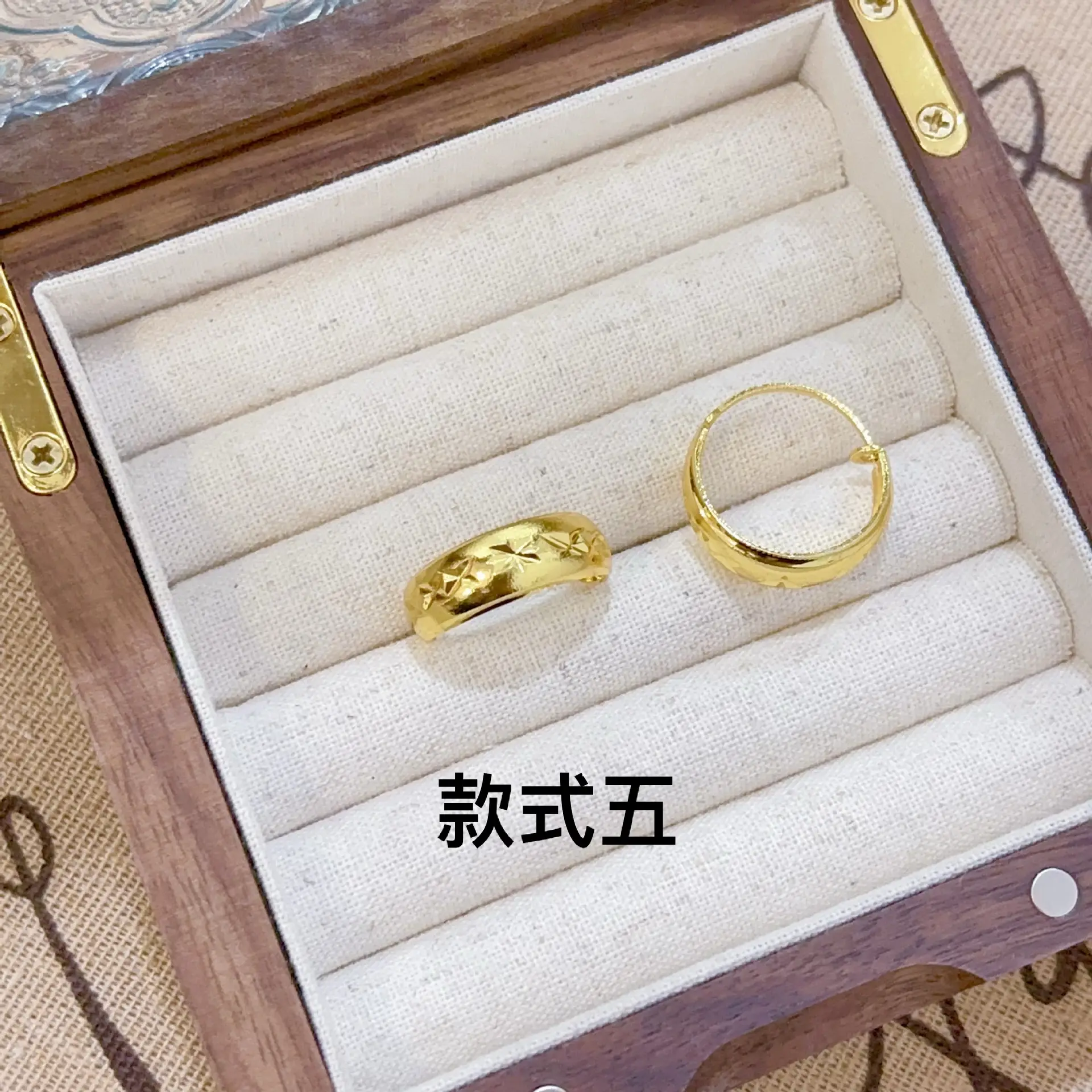 Vietnam Gold Star Earrings for Women