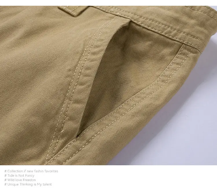 Men's Navy Blue Multi-Pocket Casual Shorts 27401 — feature 19