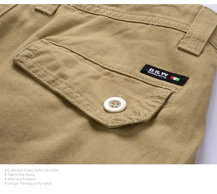 Men's Navy Blue Multi-Pocket Casual Shorts 27401 — feature 22