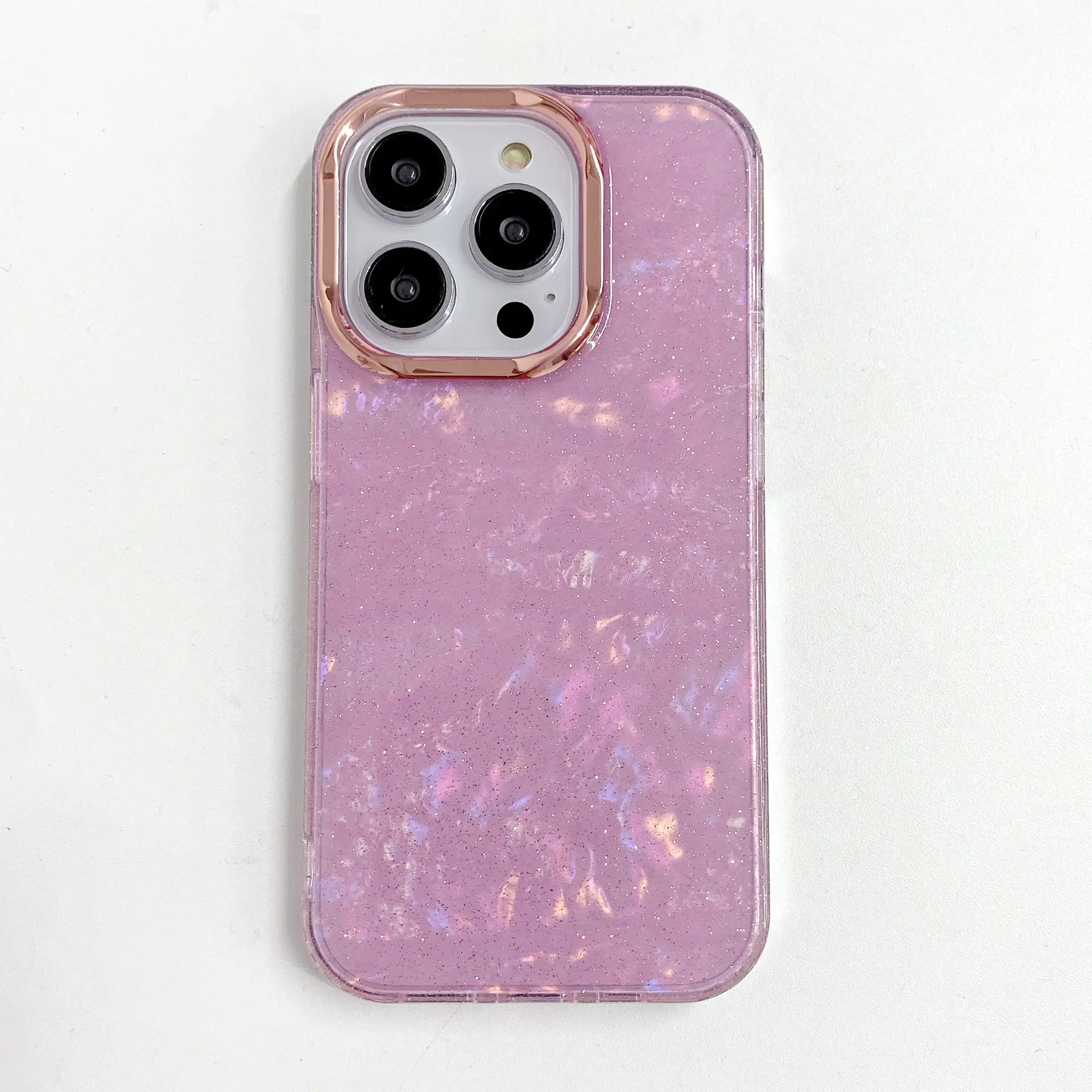 Apple iPhone 17 Promax Glitter Shell Case Anti-Fall Lens - Image 8