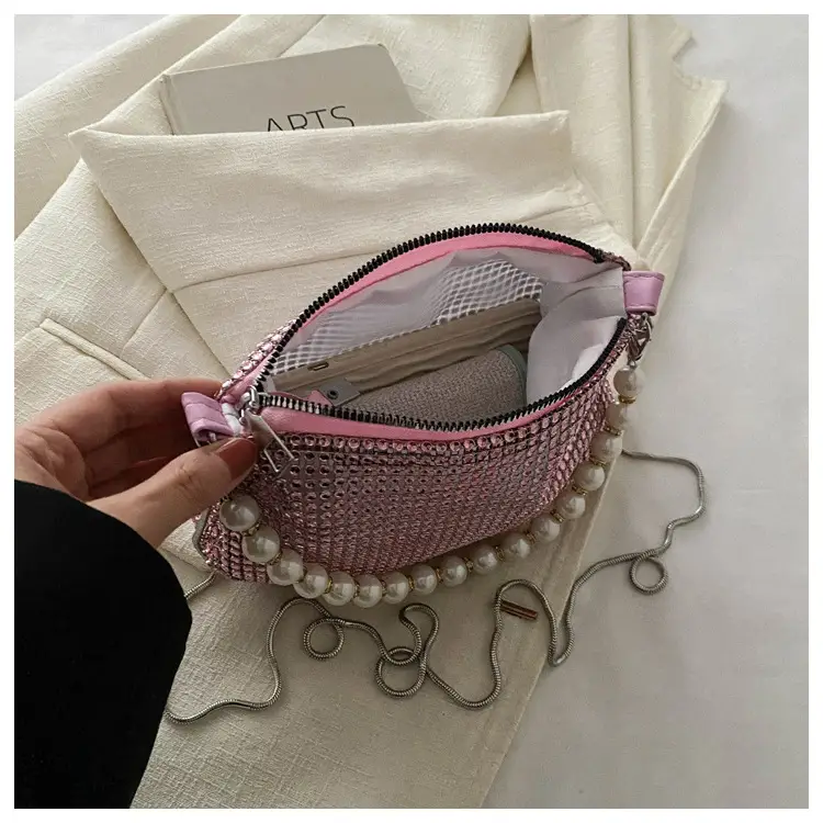 Full Diamond Pearl Pearl Bag for Women Party Evening — feature 13