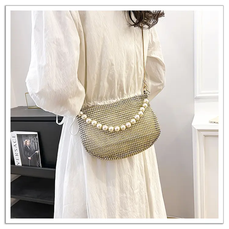 Full Diamond Pearl Pearl Bag for Women Party Evening — feature 23