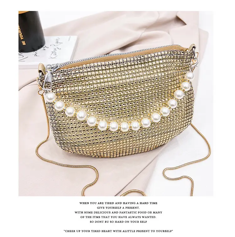 Full Diamond Pearl Pearl Bag for Women Party Evening — feature 34