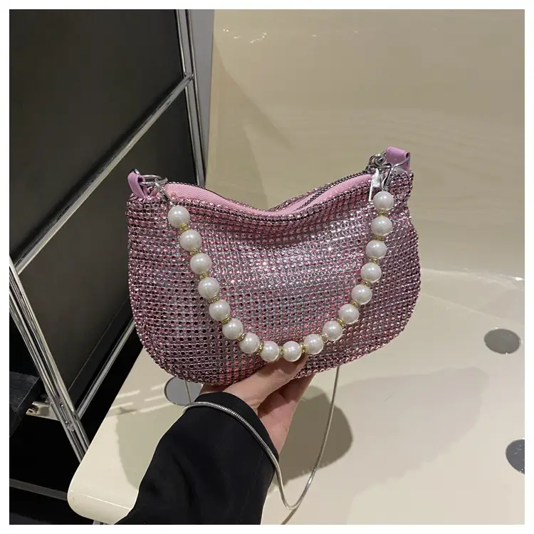 Full Diamond Pearl Pearl Bag for Women Party Evening — feature 43