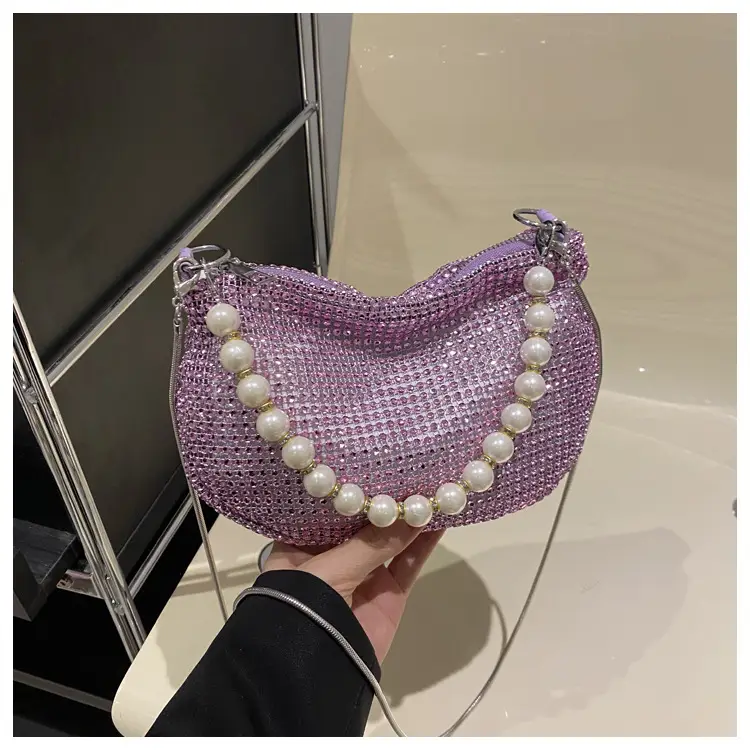 Full Diamond Pearl Pearl Bag for Women Party Evening — feature 44