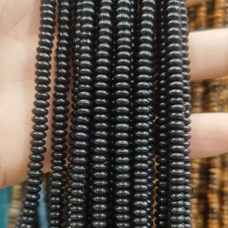 Natural Stone Flat Beads Lapis Lazuli Spacer Abacus - Image 4