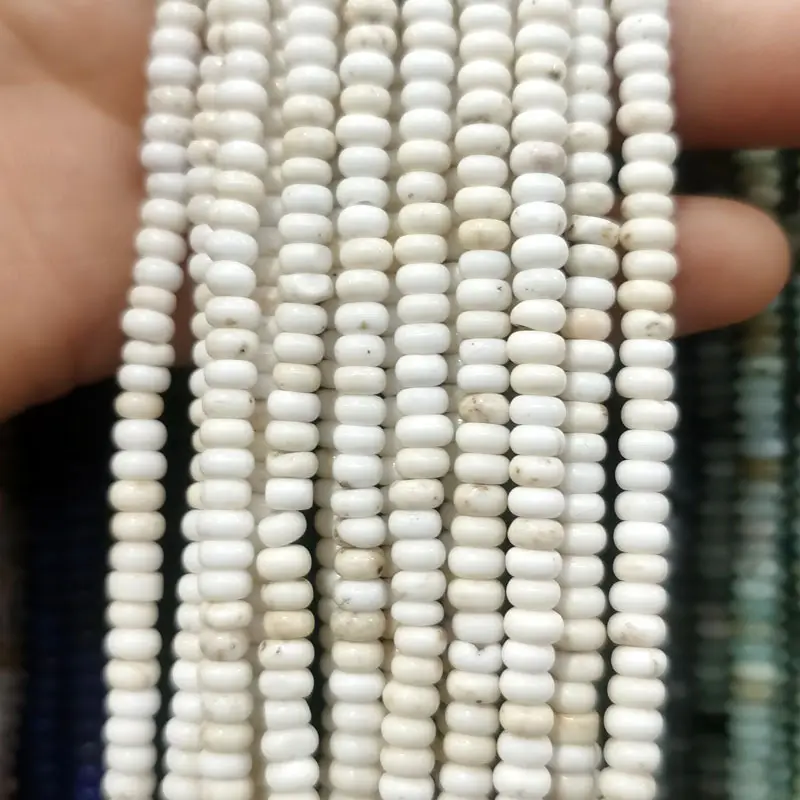 Natural Stone Flat Beads Lapis Lazuli Spacer Abacus - Image 7