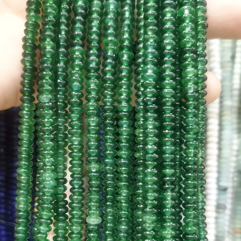 Natural Stone Flat Beads Lapis Lazuli Spacer Abacus — feature 23