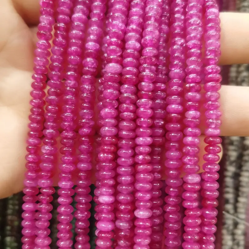 Natural Stone Flat Beads Lapis Lazuli Spacer Abacus — feature 26
