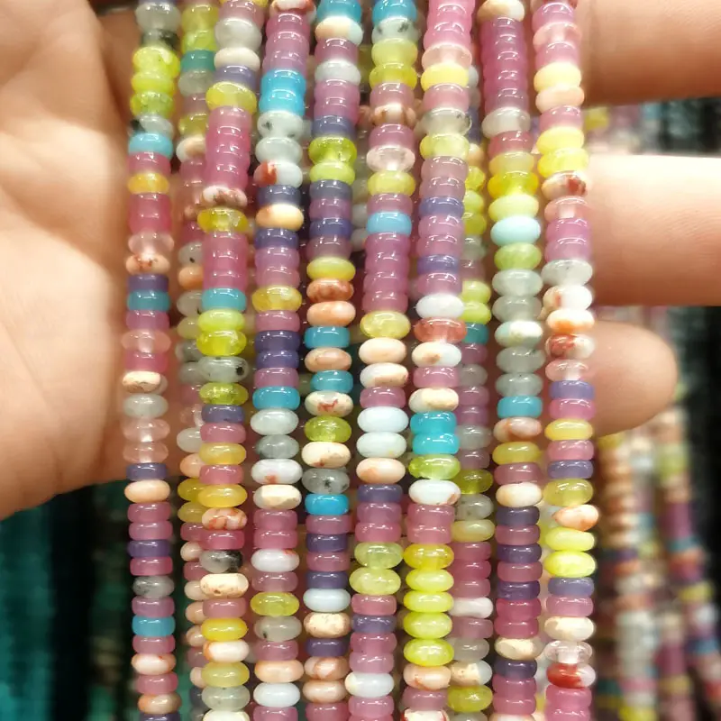 Natural Stone Flat Beads Lapis Lazuli Spacer Abacus — feature 6