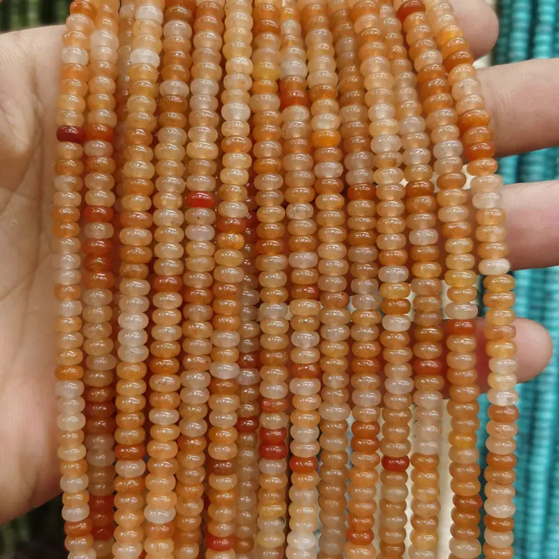 Natural Stone Flat Beads Lapis Lazuli Spacer Abacus - Image 15
