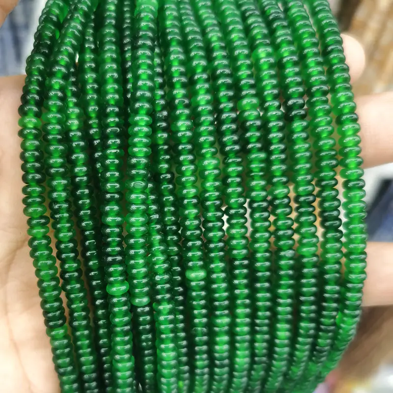 Natural Stone Flat Beads Lapis Lazuli Spacer Abacus - Image 33