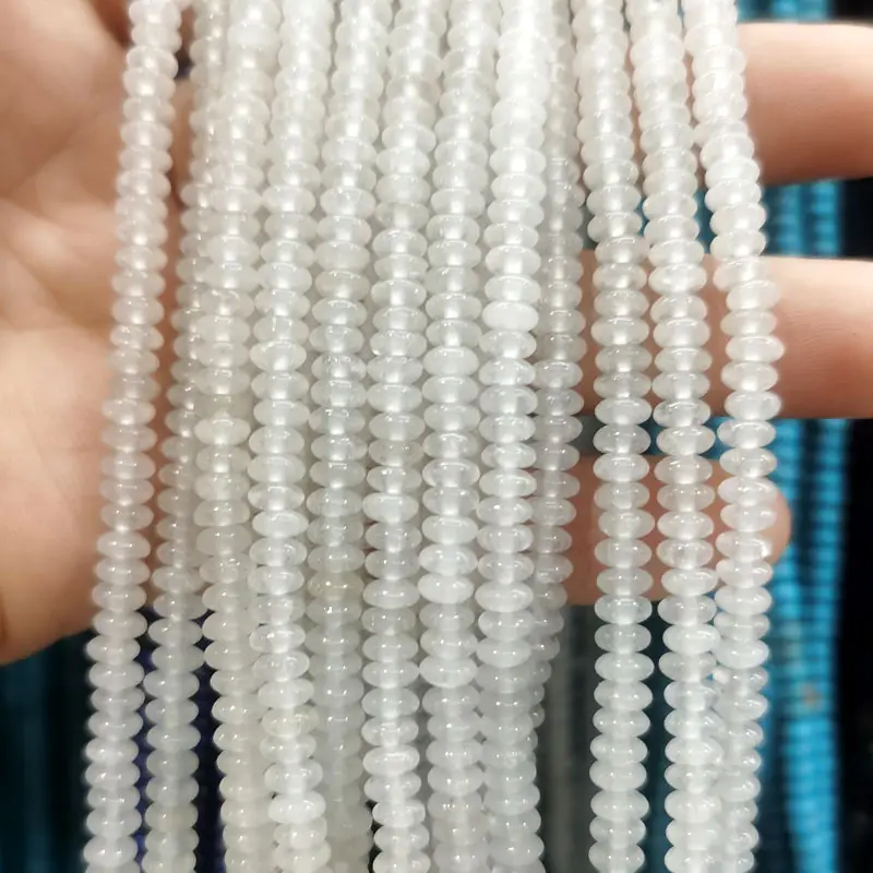 Natural Stone Flat Beads Lapis Lazuli Spacer Abacus - Image 5