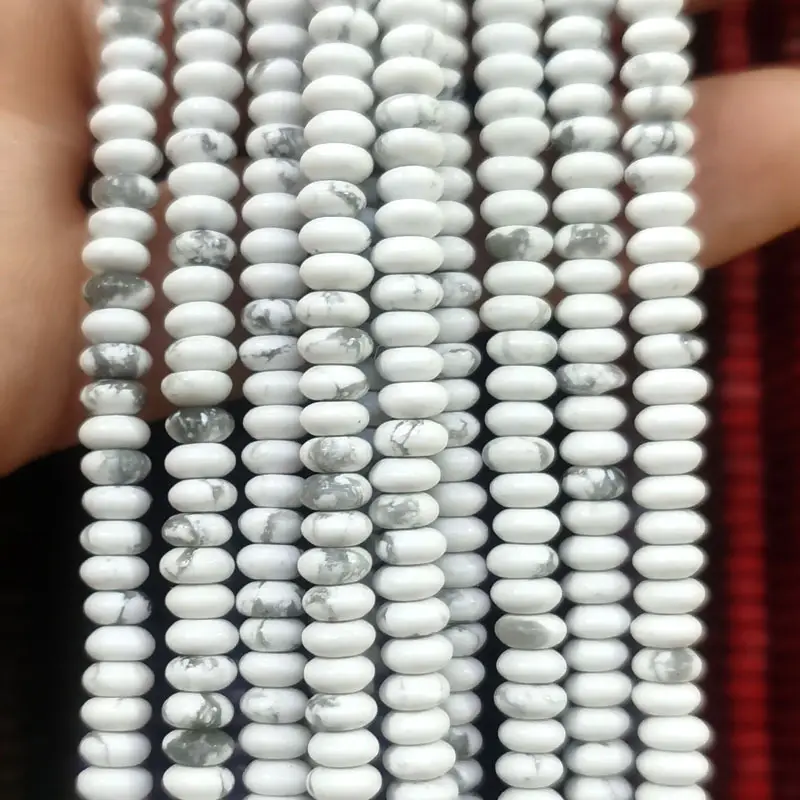 Natural Stone Flat Beads Lapis Lazuli Spacer Abacus - Image 8