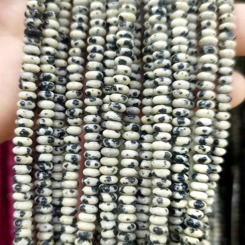 Natural Stone Flat Beads Lapis Lazuli Spacer Abacus - Image 9