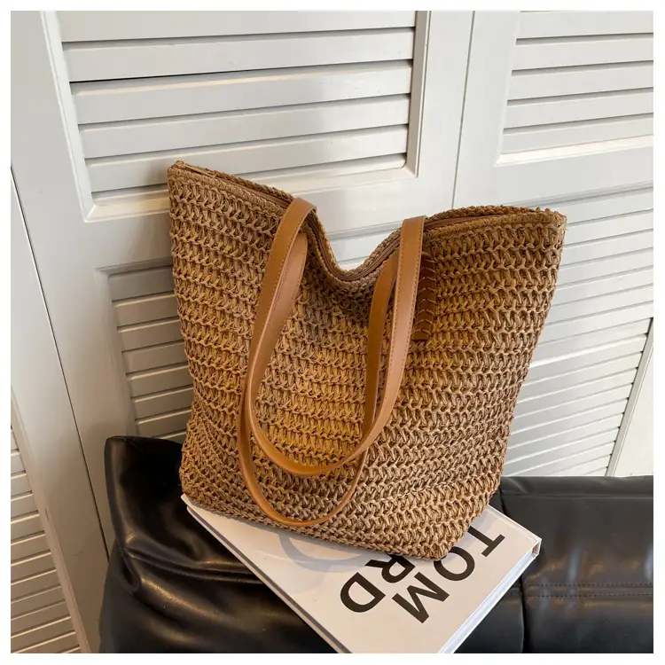 Women's Woven Straw Shoulder Bag Large Capacity 2023 — feature 15