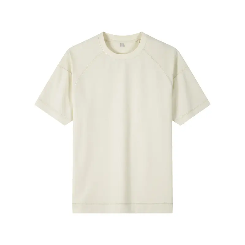 Dengjue Men T-Shirt 210g Cotton Twill Raglan Sleeve Drop Shoulder - Image 4