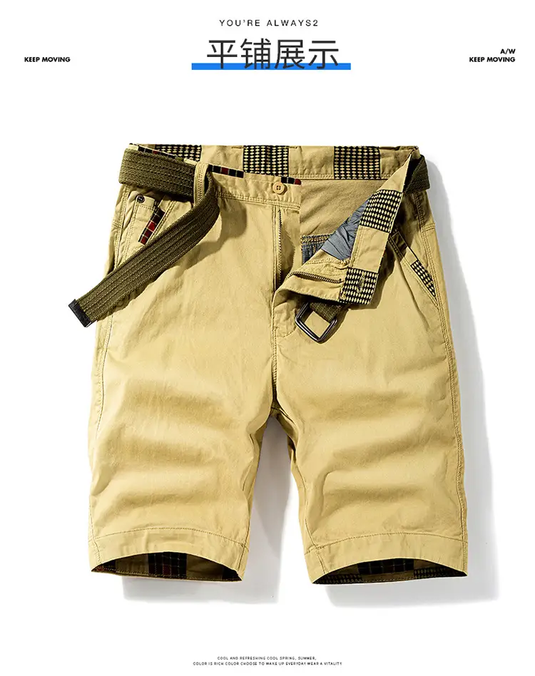 Red Cotton Shorts for Girls, Plain Design, Cross-border, 63651 — feature 7