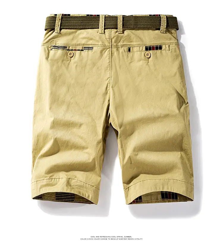 Red Cotton Shorts for Girls, Plain Design, Cross-border, 63651 — feature 8