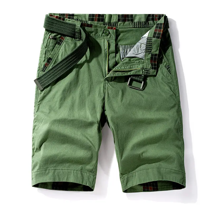 Red Cotton Shorts for Girls, Plain Design, Cross-border, 63651 - Image 4