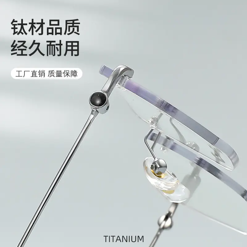 Anti-Blue Light Glasses for Women Pure Titanium Frame - Image 8