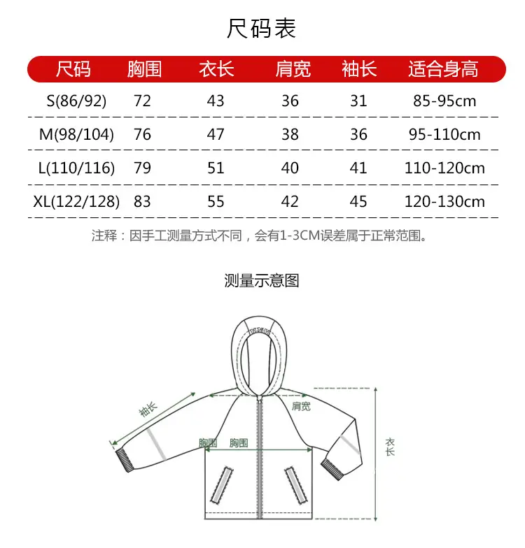Children's Kids Raincoat Coat Blue Leaf Pattern Waterproof Split — feature 7