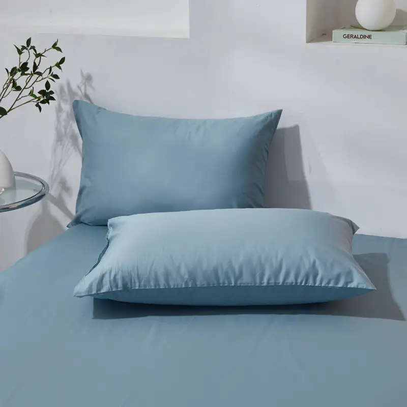 Cotton Pillowcases 48x74cm Pink Single Size