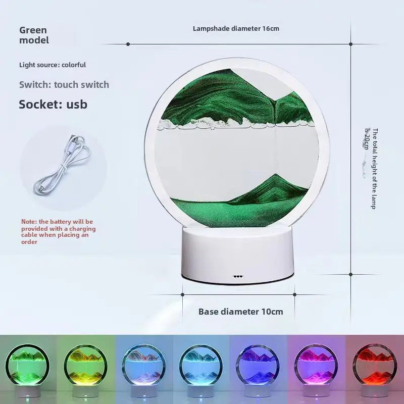 3D Blue Wave Night Light Lamp with Remote Touch - Image 20