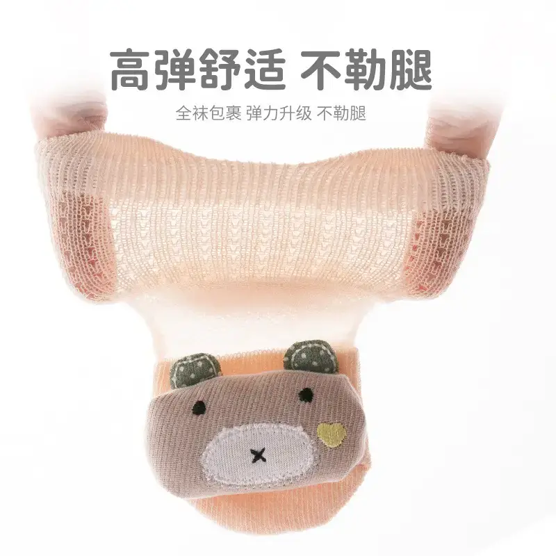 25 Summer Baby Socks Mesh Pink Bow - Image 8