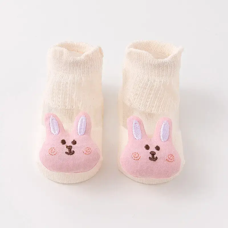 25 Summer Baby Socks Mesh Pink Bow - Image 4