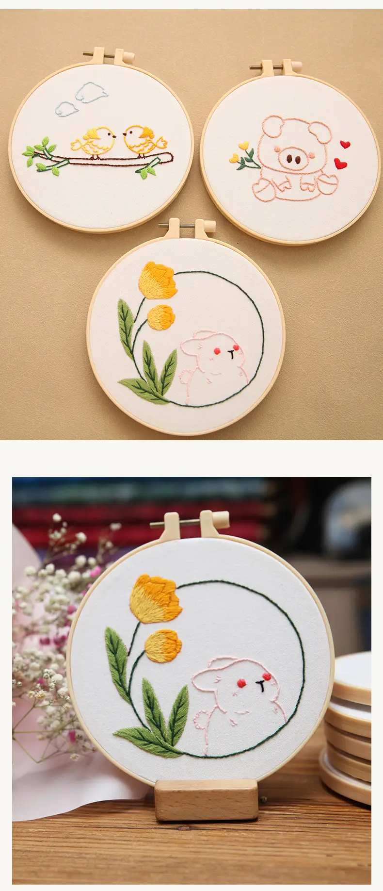 Cute Cartoon Dog Embroidery Hanging Picture for Kids — feature 6