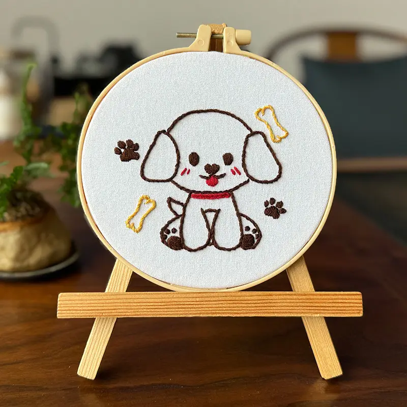 Cute Cartoon Dog Embroidery Hanging Picture for Kids - Image 11