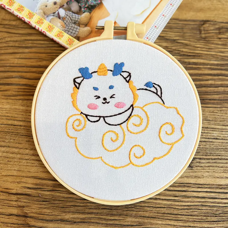 Cute Cartoon Dog Embroidery Hanging Picture for Kids - Image 14